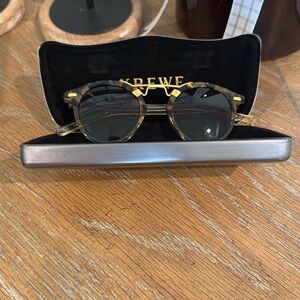 KREWE Sunglasses with Gold and Black Accents